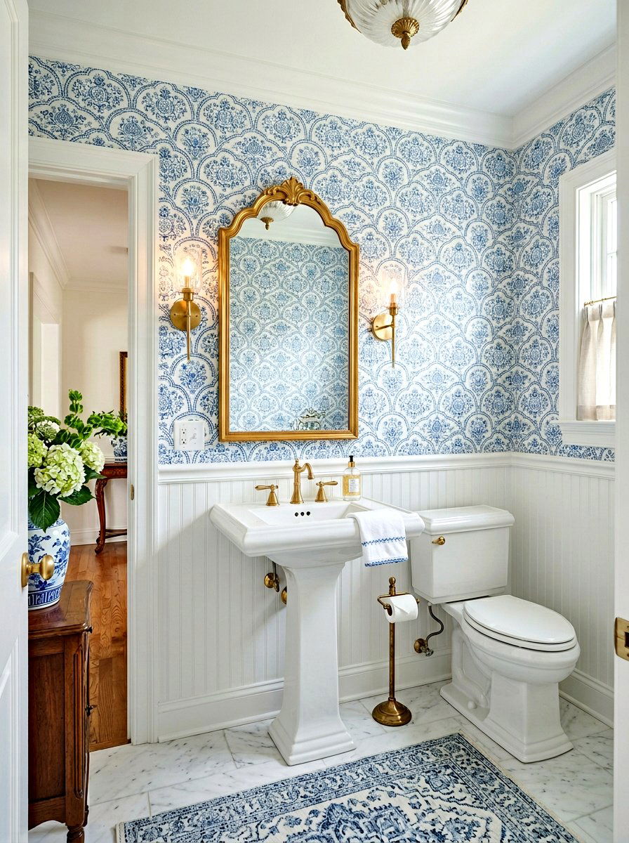 Scalloped Wallpaper - 30 scalloped decor ideas