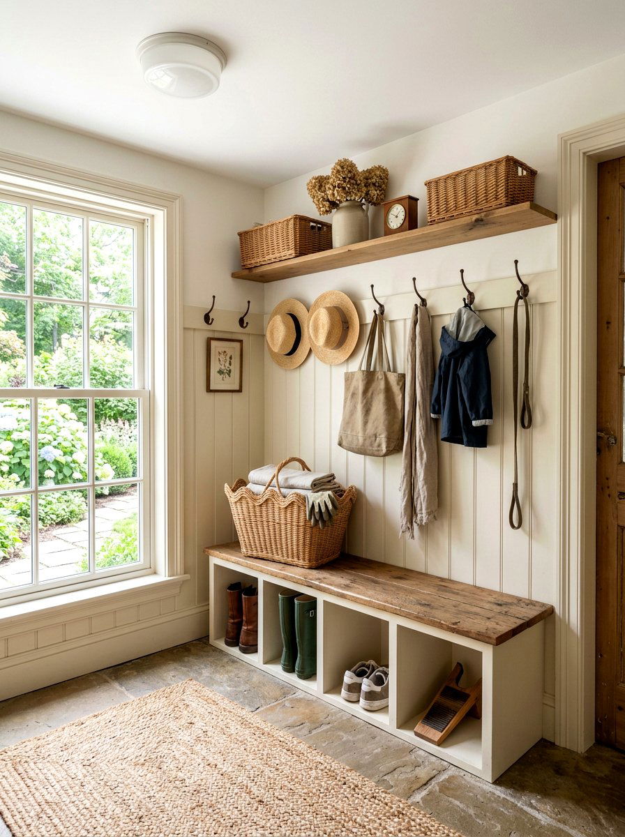 Scalloped Wicker Basket - 30 scalloped decor ideas
