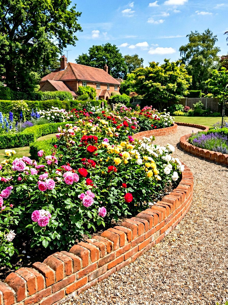 Scalloped garden borders - 30 lawn edging ideas
