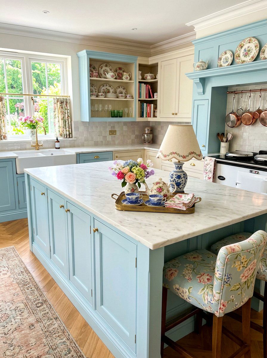 Scalloped shade lamp kitchen island - 30 table lamp kitchen island ideas
