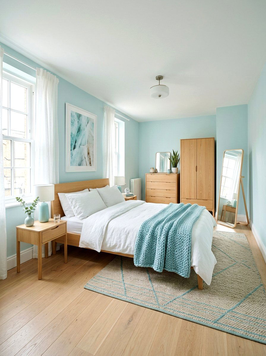 Scandi Aqua Bedroom - 30 aqua bedroom ideas