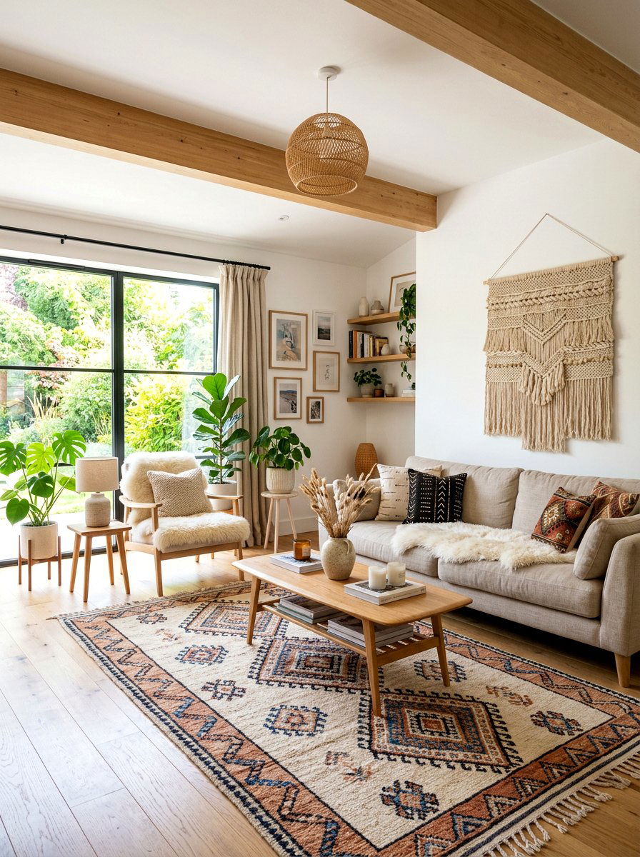 Scandi Boho Fusion - 30 eclectic home decor ideas