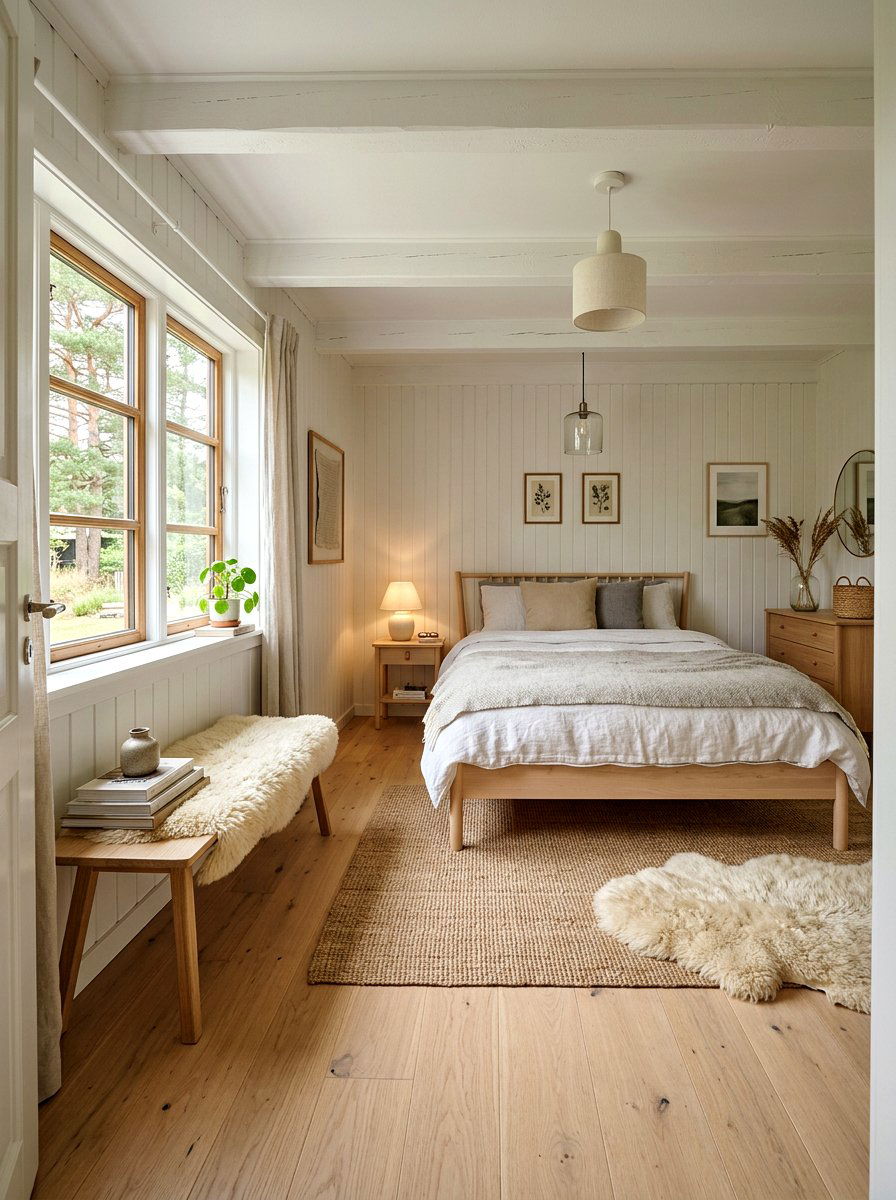 Scandi Cottage Interior Bedroom - 30 cottage vintage bedroom ideas