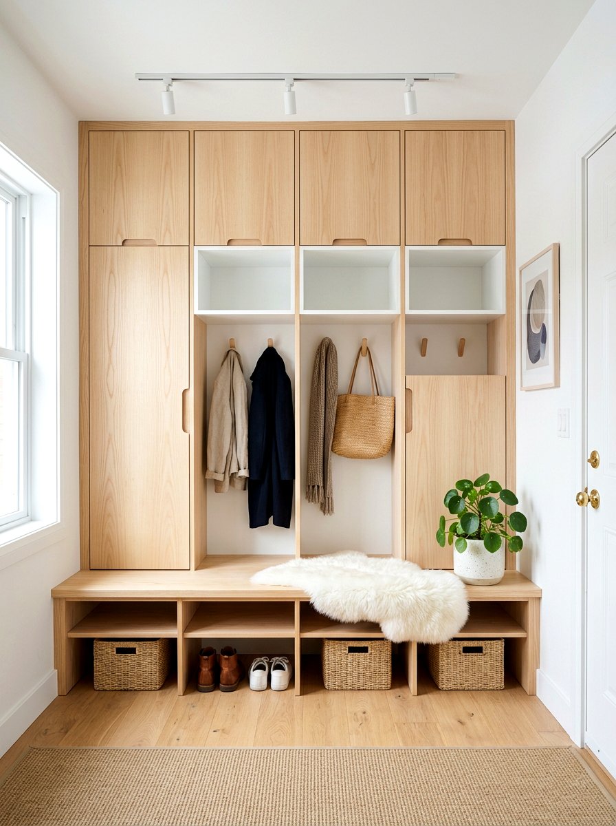 Scandi Design Mudroom Locker Wall - 30 mudroom locker wall ideas