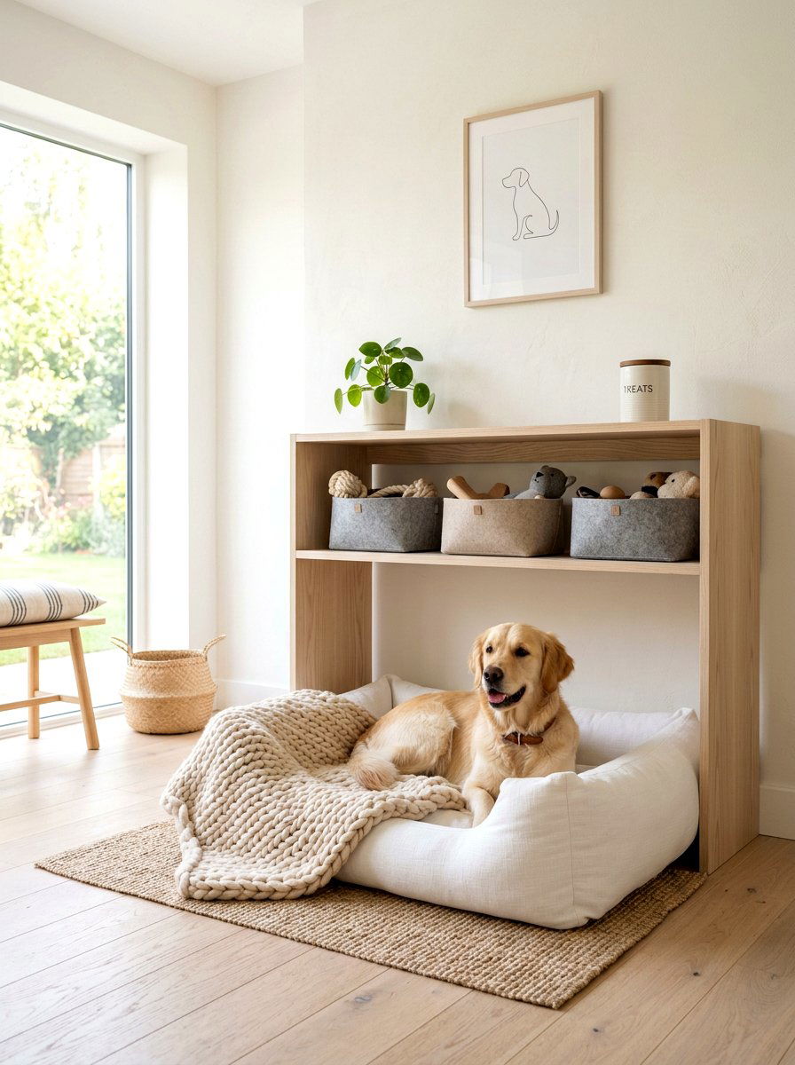 Scandi Dog Space - 30 dog room ideas