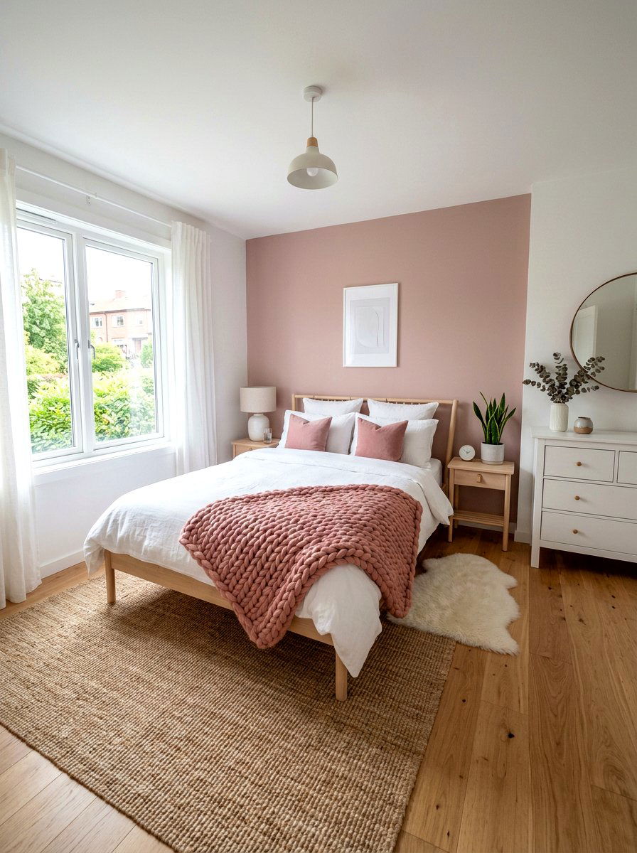 Scandi Dusty Rose - 30 dusty rose bedroom ideas