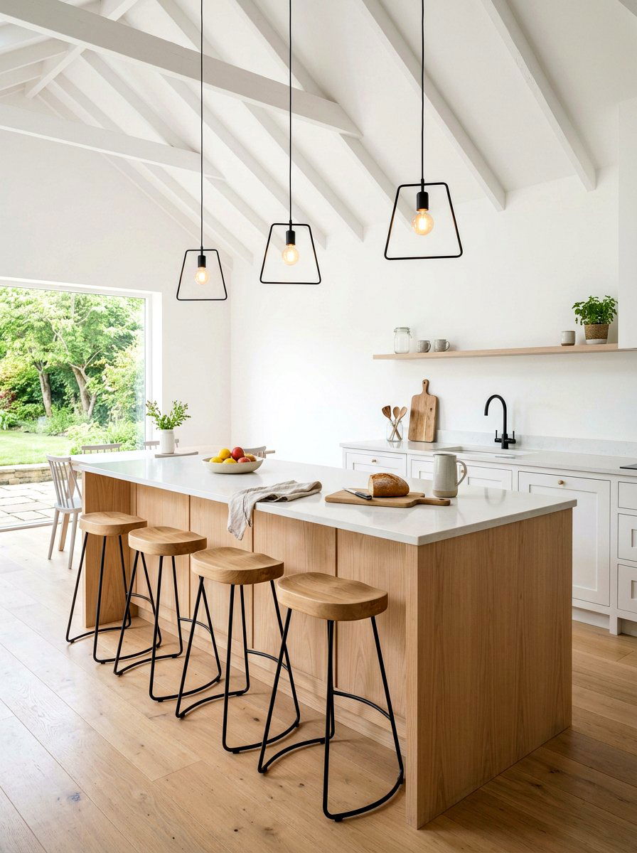 Scandi Farmhouse Kitchen Island - 30 modern farmhouse kitchen island ideas