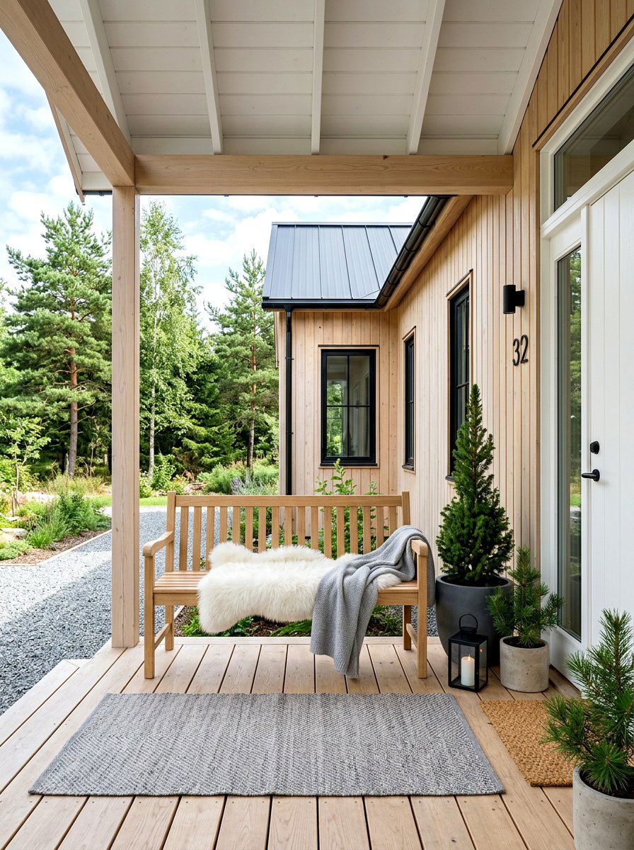 Scandi Front Porch Style - 30 front porch decor ideas