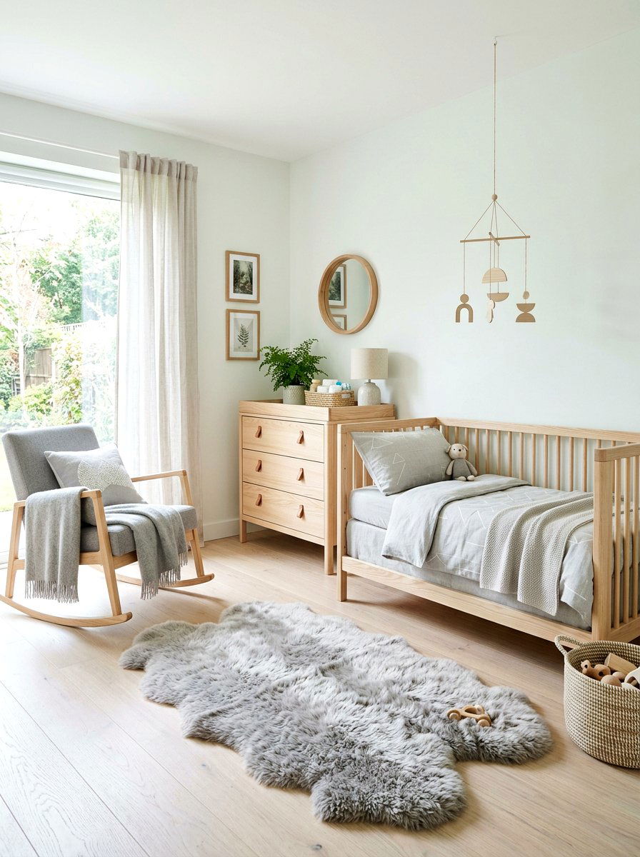 Scandi Green Nursery - 30 soft green nursery ideas