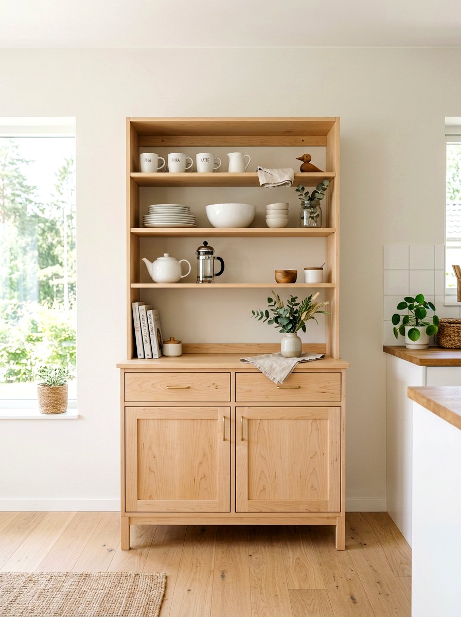 Scandi Kitchen Hutch - 30 kitchen hutch ideas