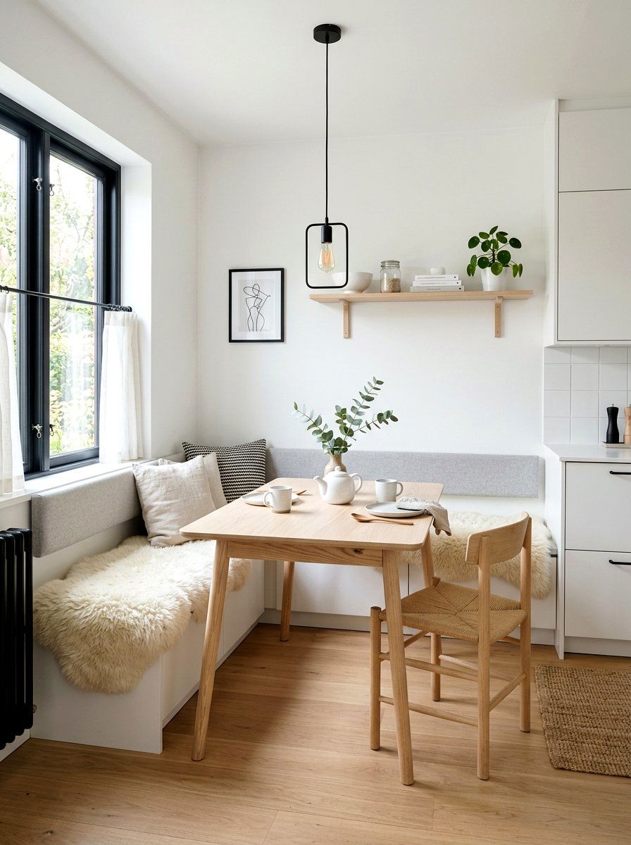 Scandi Kitchen Nook - 30 kitchen nook ideas