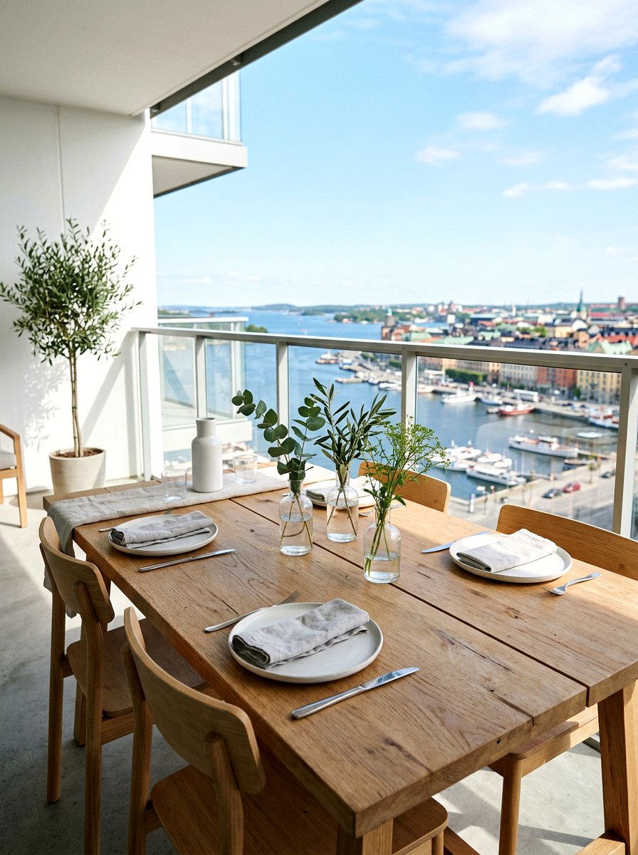 Scandi Minimalist Table - 30 summer table setting ideas