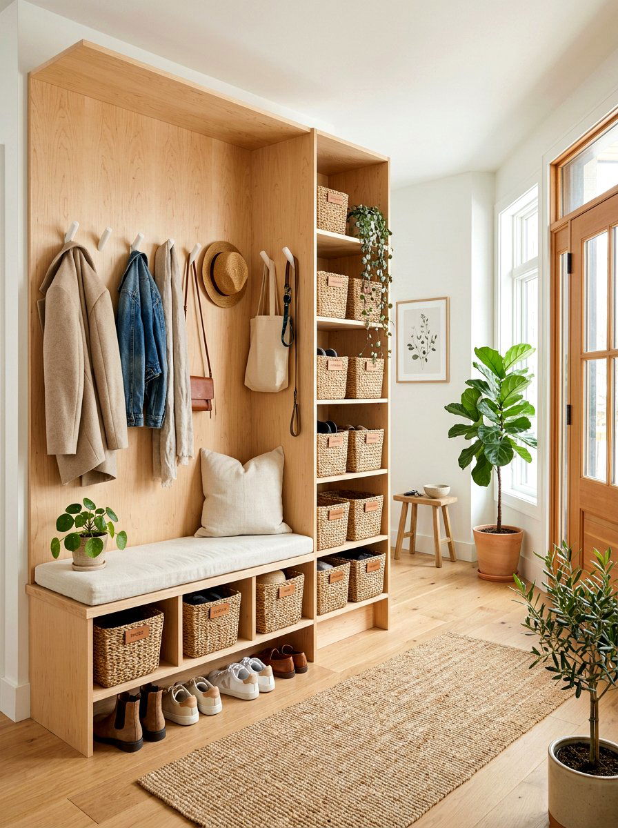 Scandi Mudroom Locker - 30 mudroom locker ideas