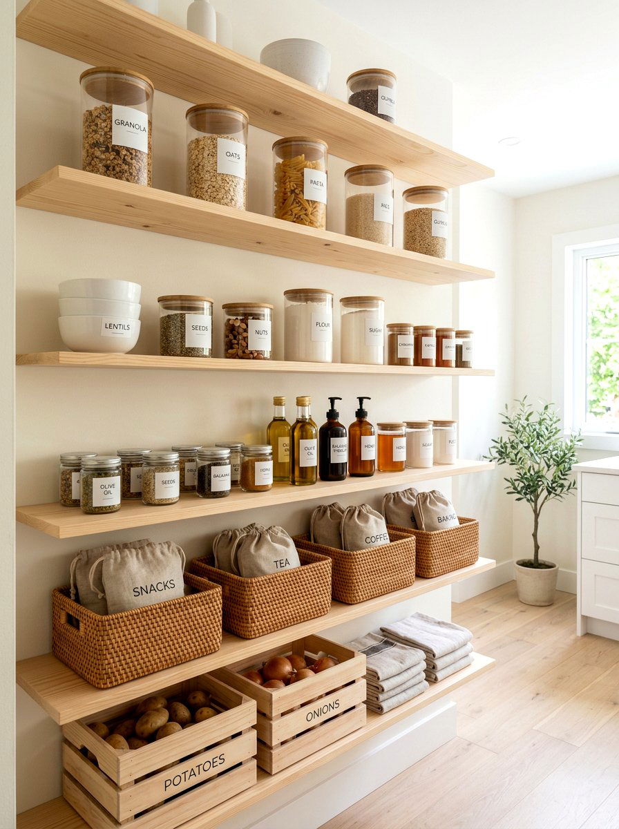 Scandi Pantry Labels - 30 pantry label ideas