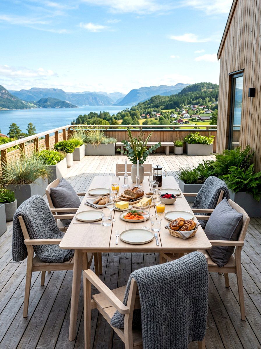 Scandi Patio Brunch - 30 brunch patio setup ideas