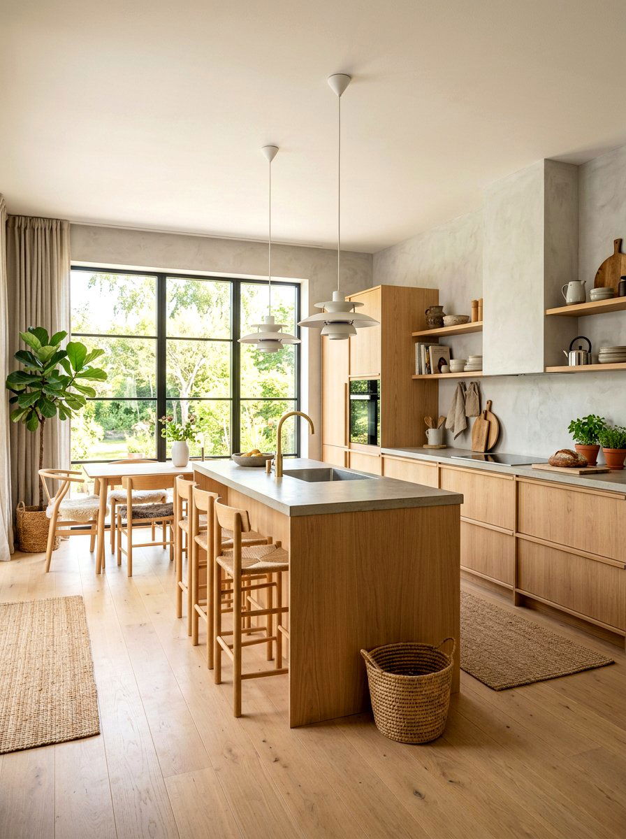 Scandi Plaster Kitchen - 30 tadelakt kitchen ideas