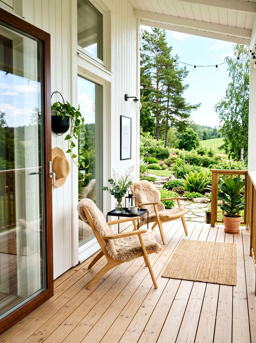 Scandi Porch Style - 30 July porch ideas aesthetic