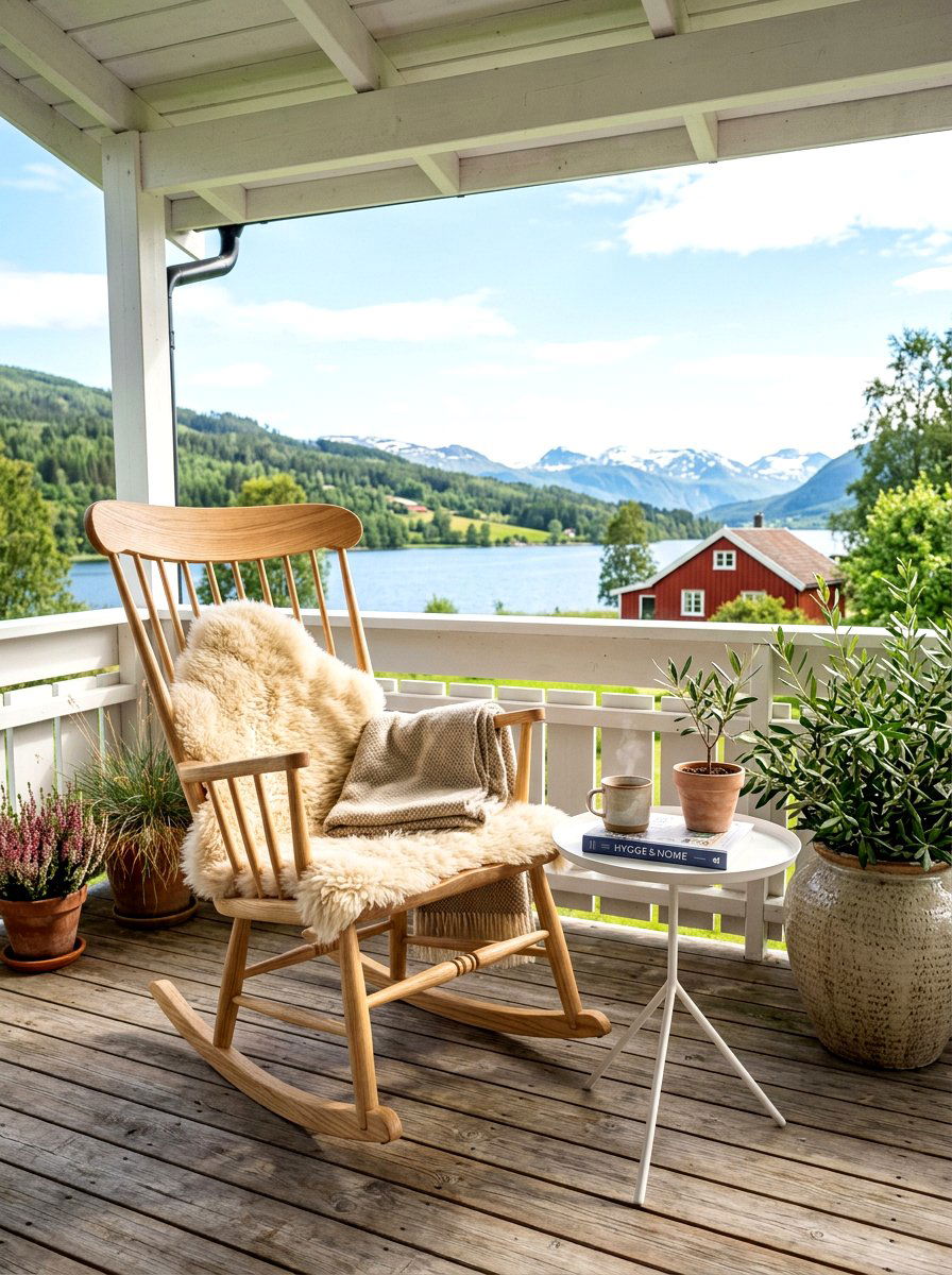 Scandi Rocking Chair Porch - 30 rocking chair porch styling ideas