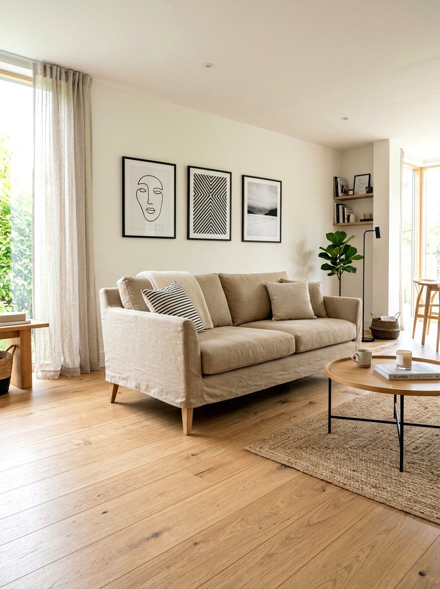 Scandi Slipcovered Sofa - 30 slipcovered sofa ideas