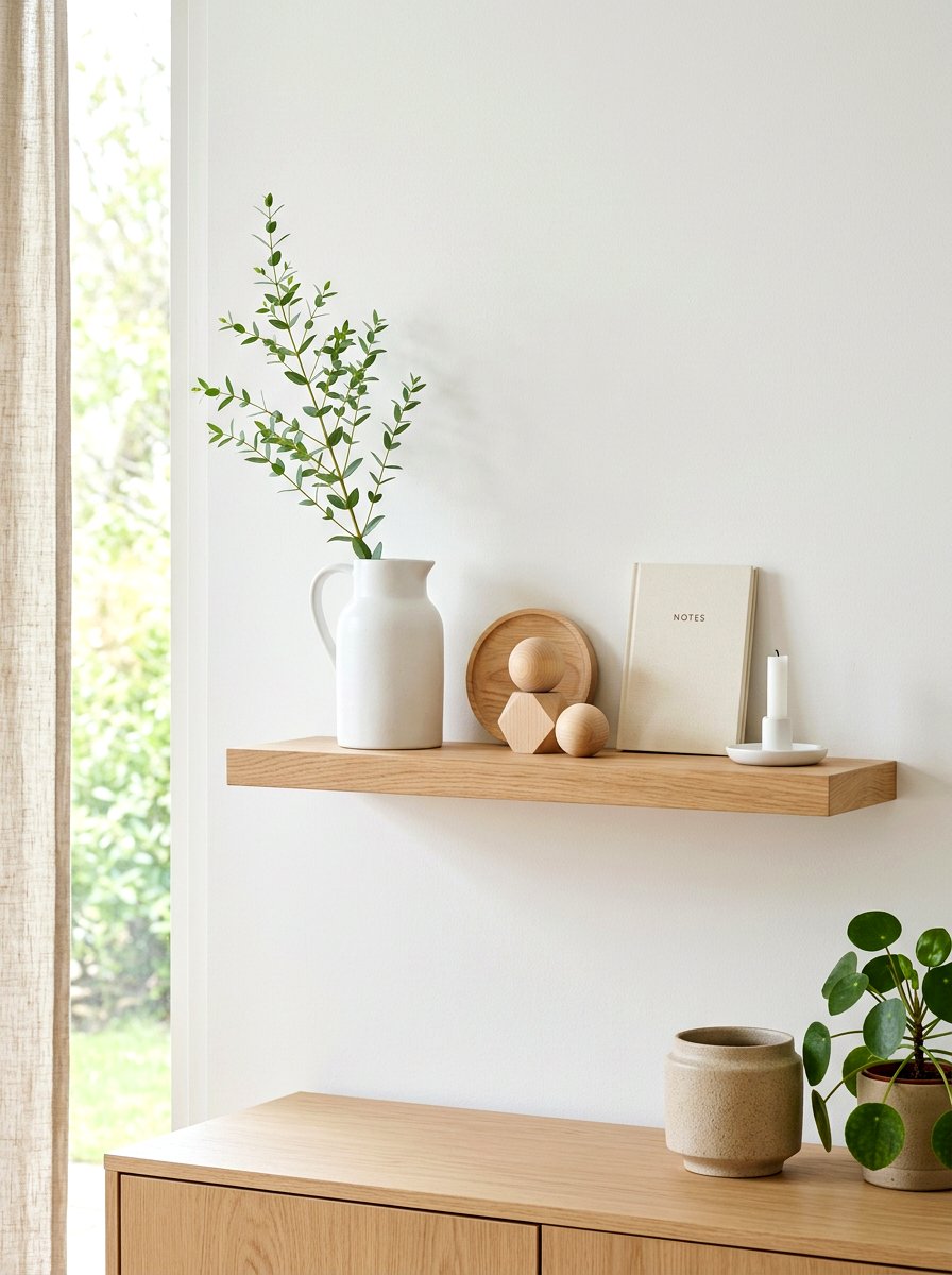 Scandi Spring Shelf - 30 spring shelf styling ideas aesthetic