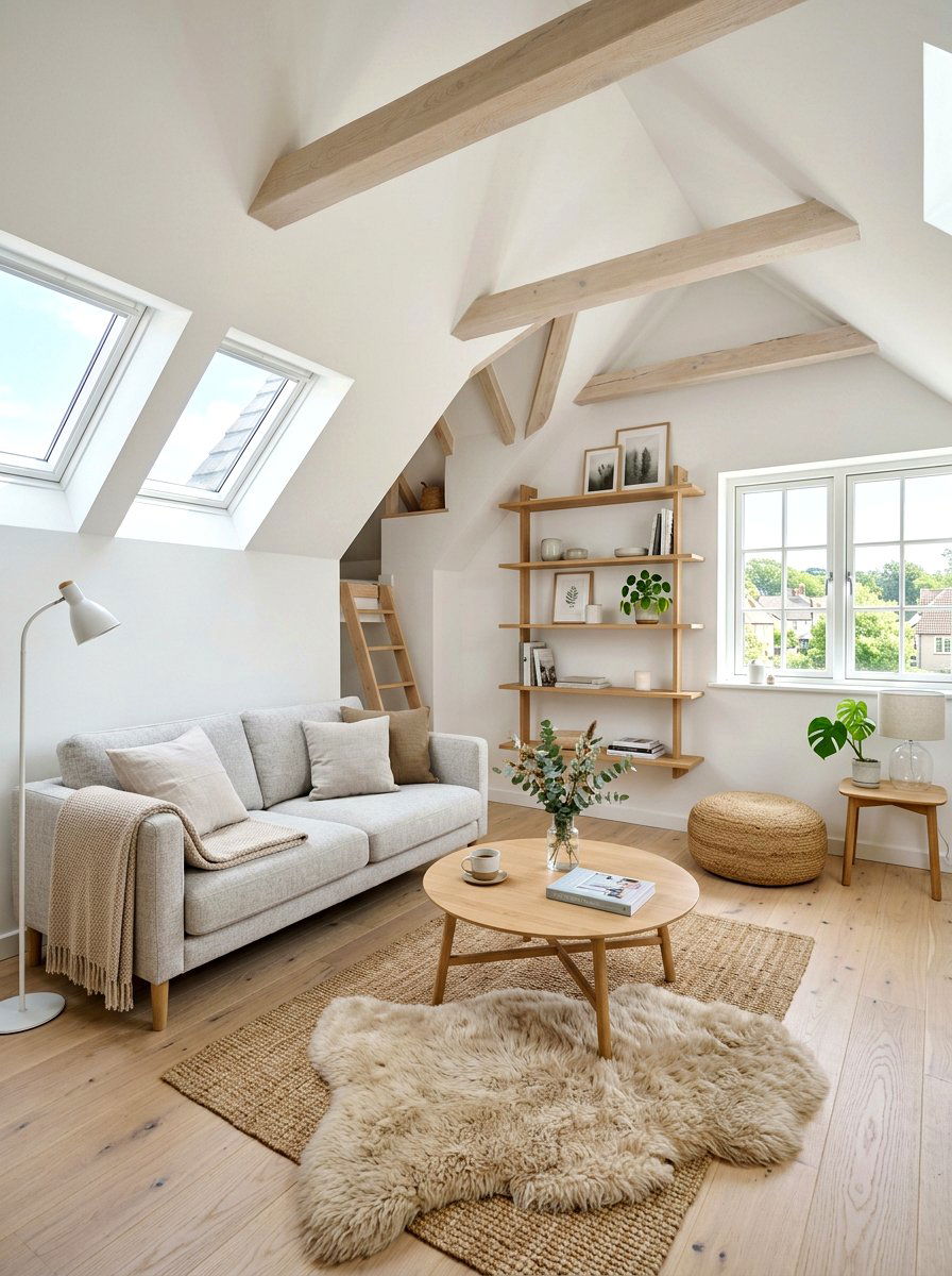 Scandi Style Attic Sanctuary - 30 attic reading nook ideas