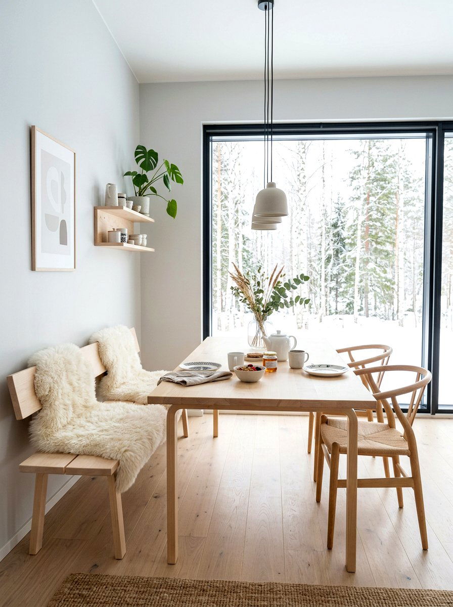 Scandi Style Breakfast Space - 30 breakfast window nook ideas