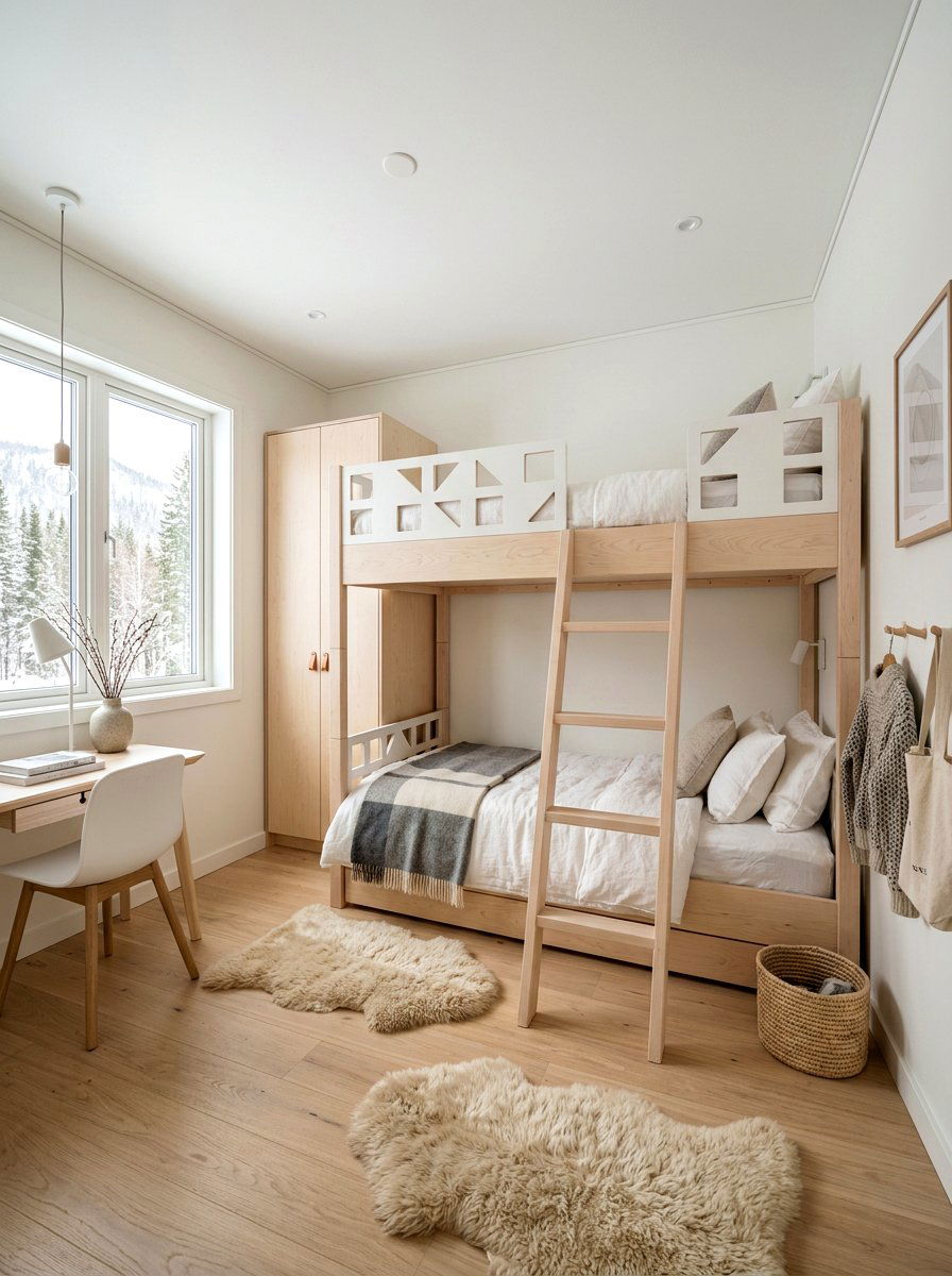Scandi Style Built In Bunk Beds - 30 built in bunk room ideas