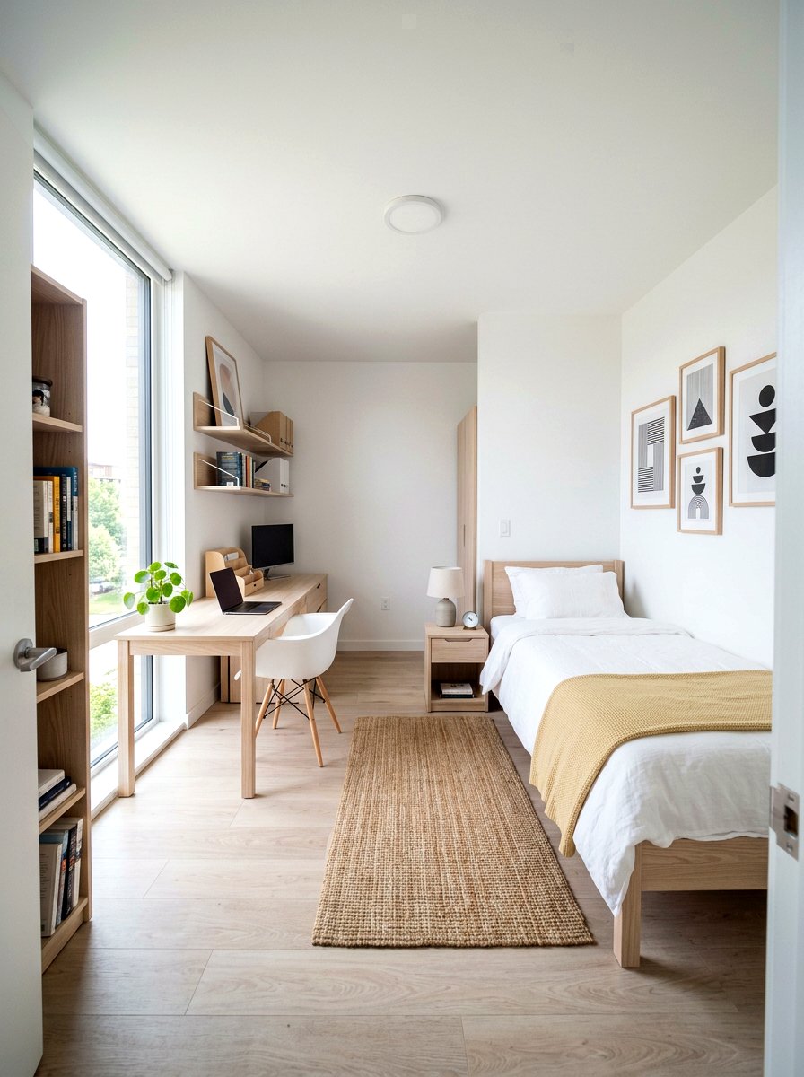 Scandi Style Dorm Decor - 30 college bedroom ideas