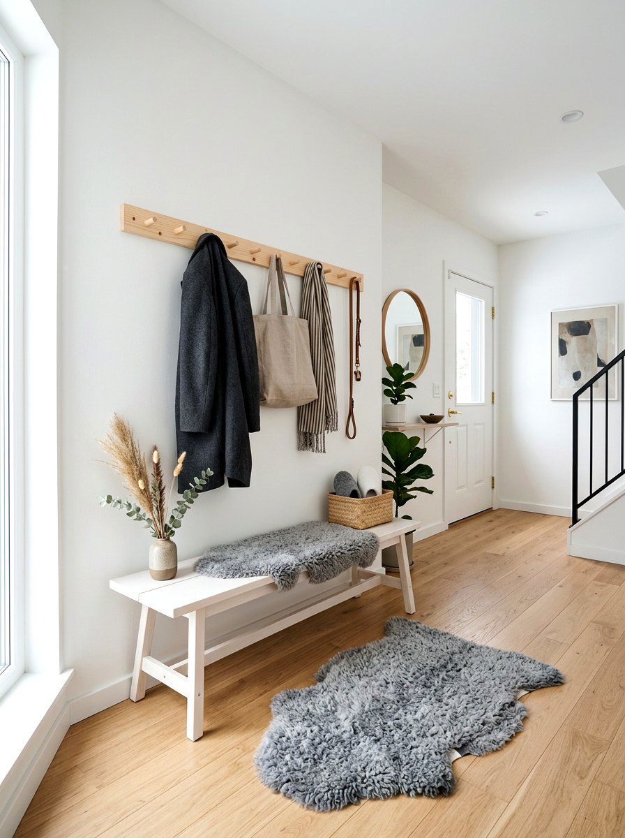 Scandi Style Entryway - 30 TikTok entryway ideas