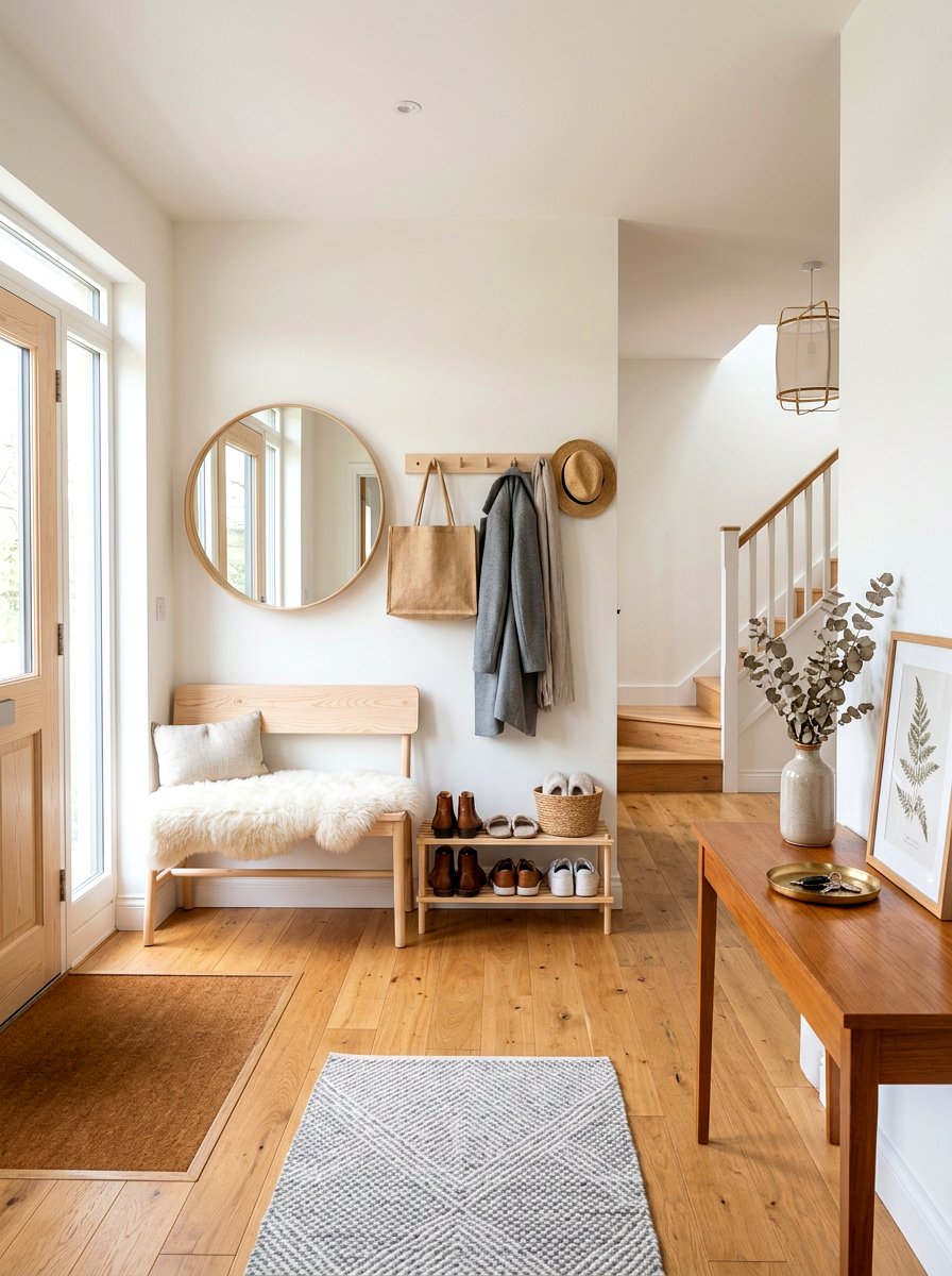 Scandi Style Entryway - 30 viral entryway ideas
