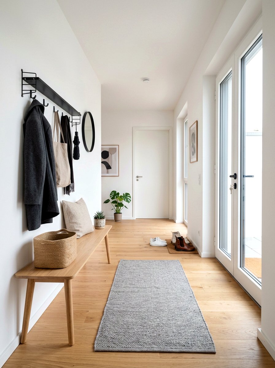 Scandi Style Entryway - 30 apartment entryway ideas