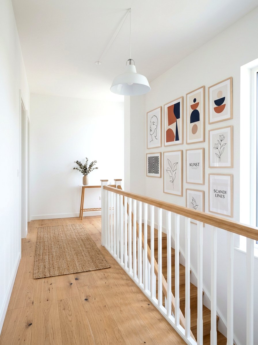 Scandi Style Gallery Landing - 30 stair landing gallery ideas
