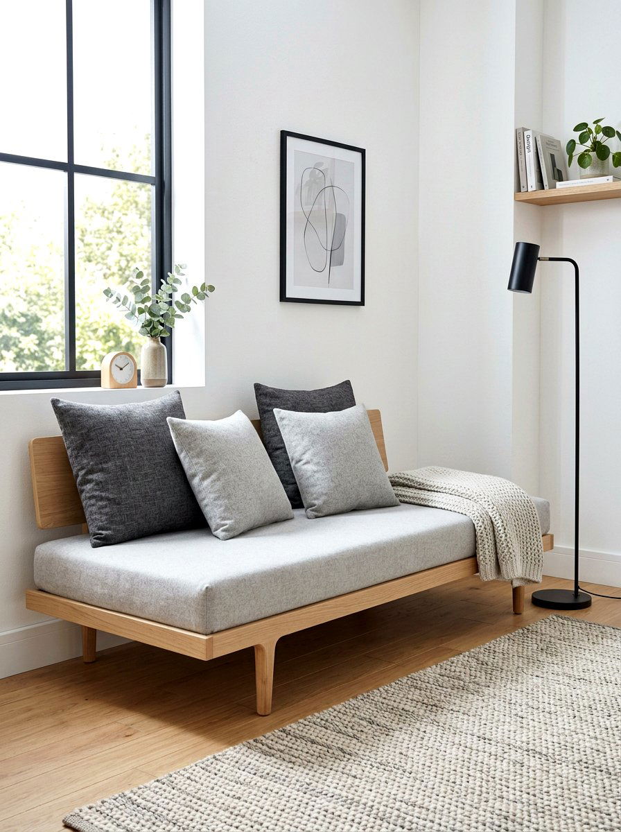 Scandi Style Grey Pillow Set - 30 layered throw pillow ideas