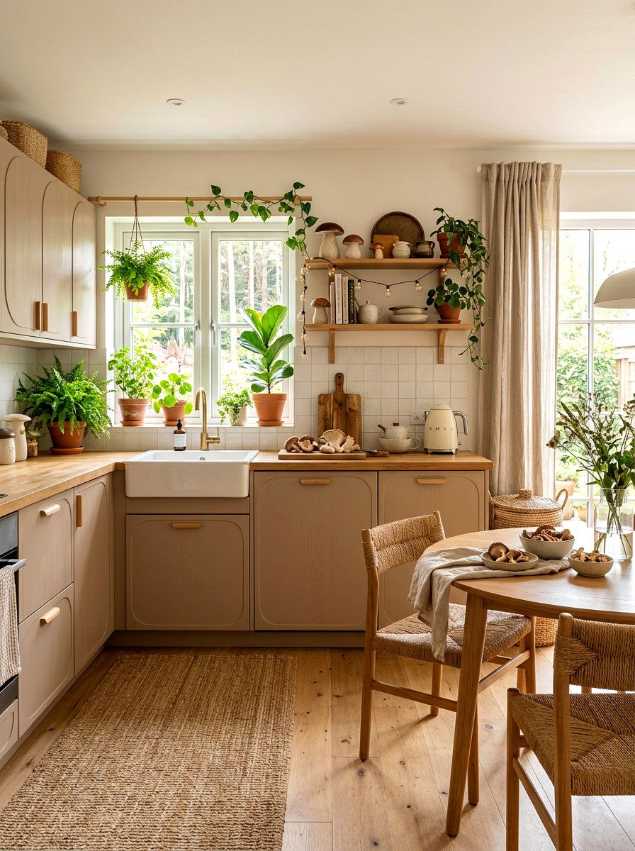 Scandi Style Mushroom Kitchen - 30 mushroom cabinet kitchen ideas