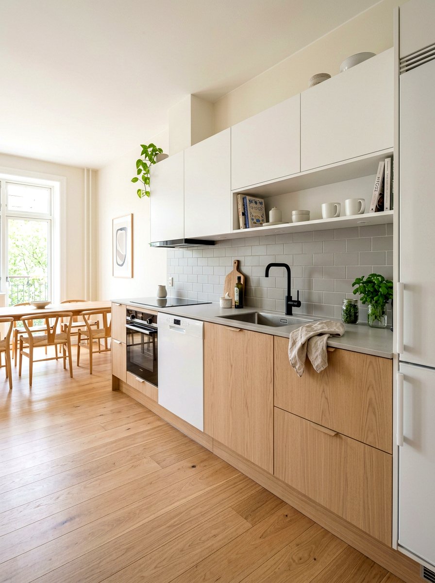Scandi Style One Wall Kitchen - 30 one wall kitchen ideas