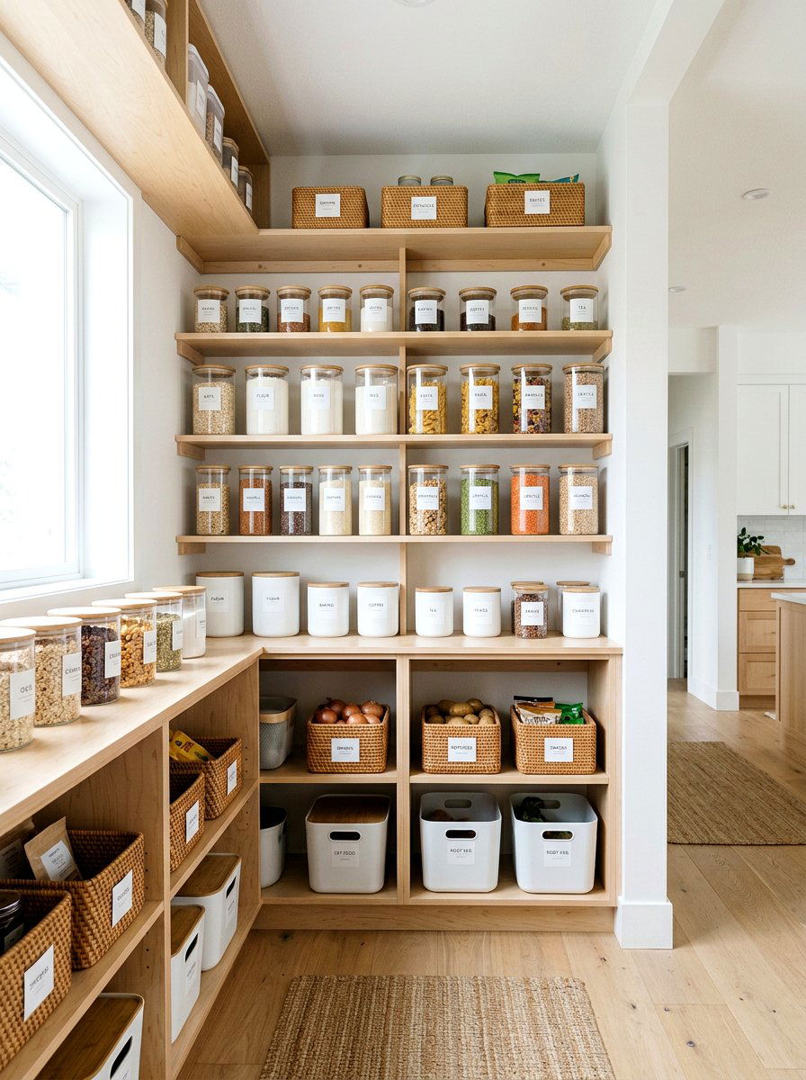 Scandi Style Pantry Label - 30 label system pantry ideas