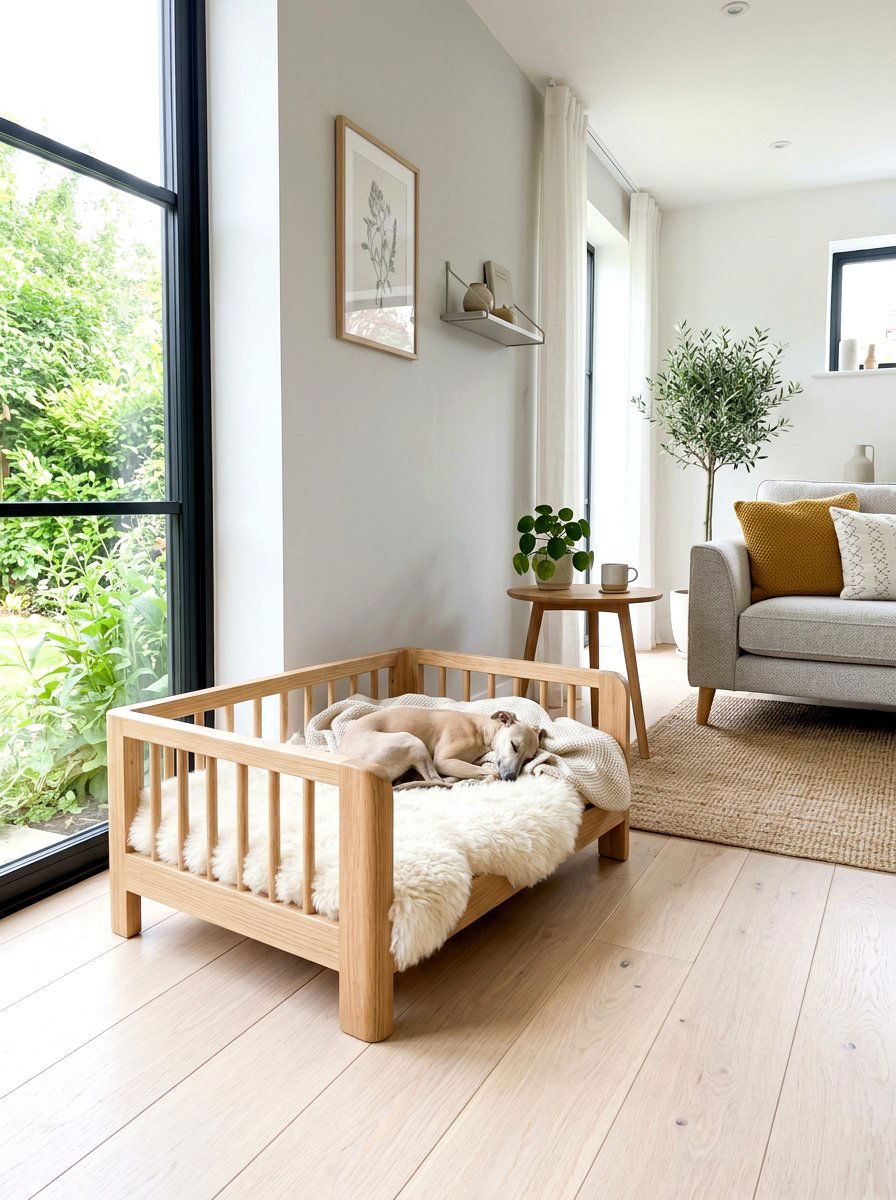 Scandi Style Pet Bed - 30 pet basket styling ideas