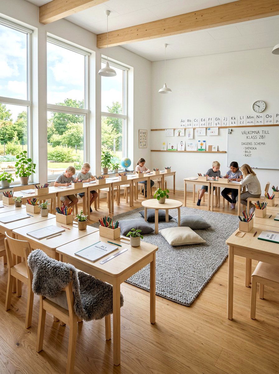 Scandi Style Schoolroom - 30 home schoolroom ideas