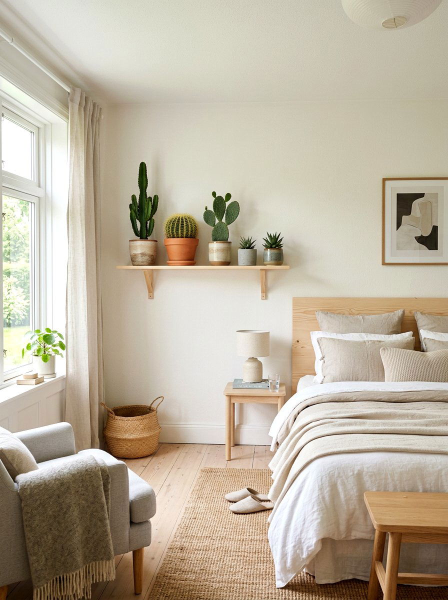 Scandi Style Shelf - 30 cactus shelf ideas