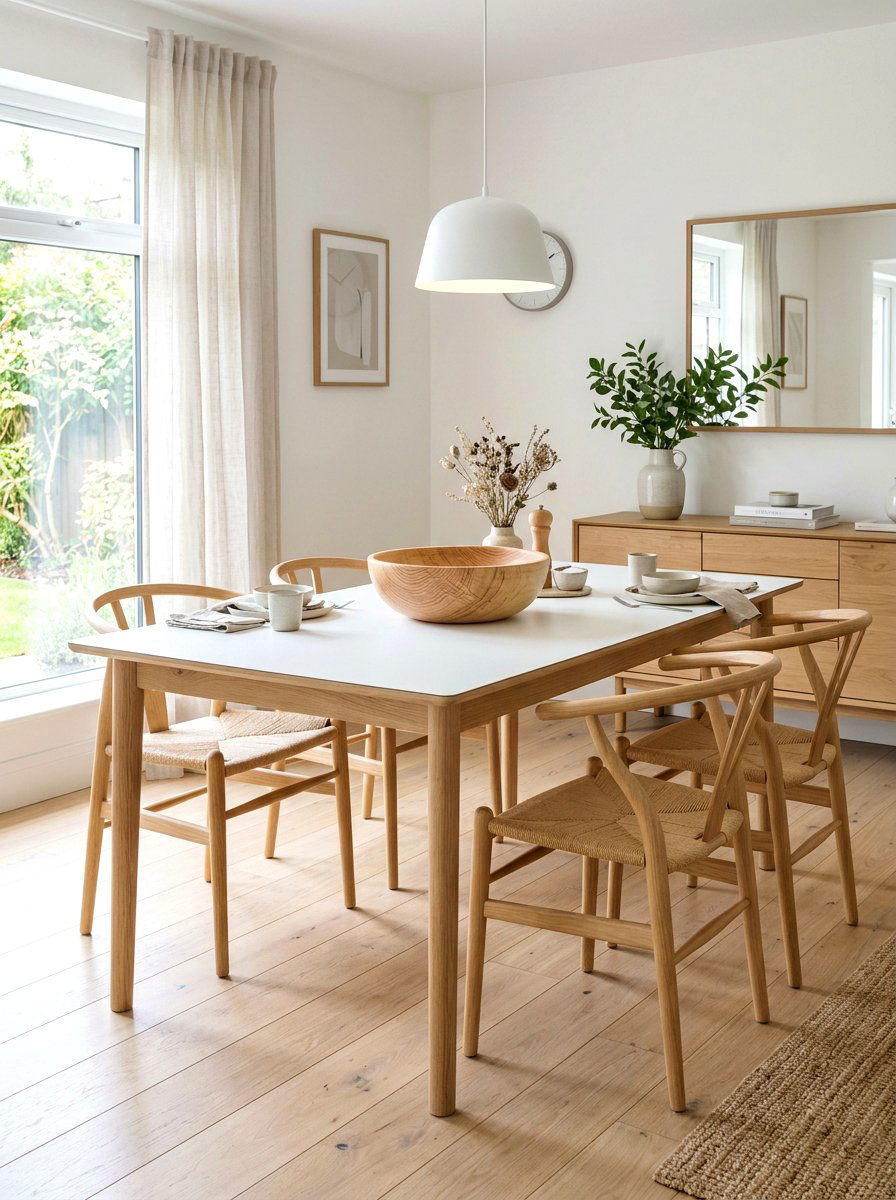 Scandi Wood Bowl - 30 dining table decor ideas