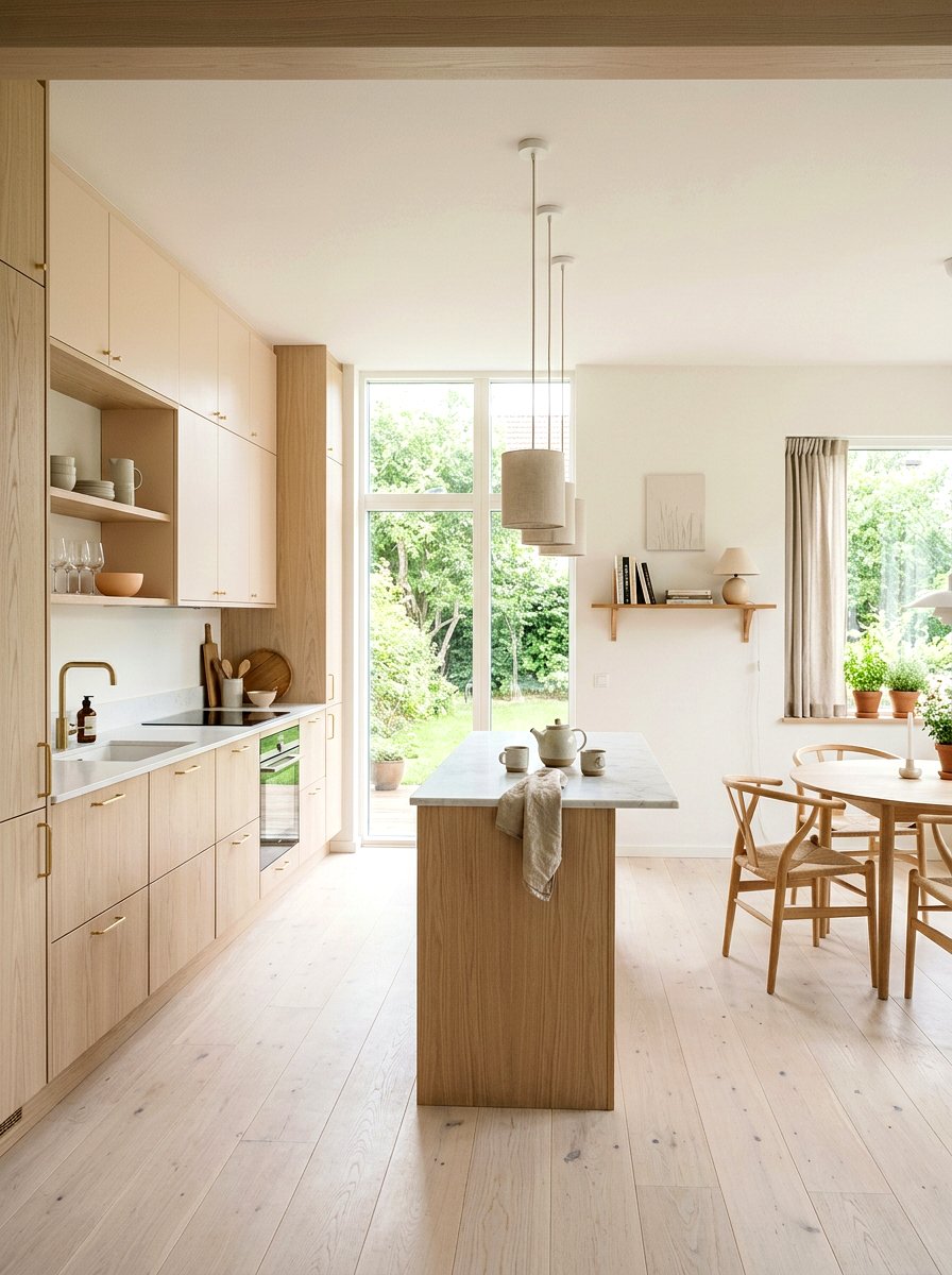 Scandi apricot kitchen - 30 apricot kitchen ideas