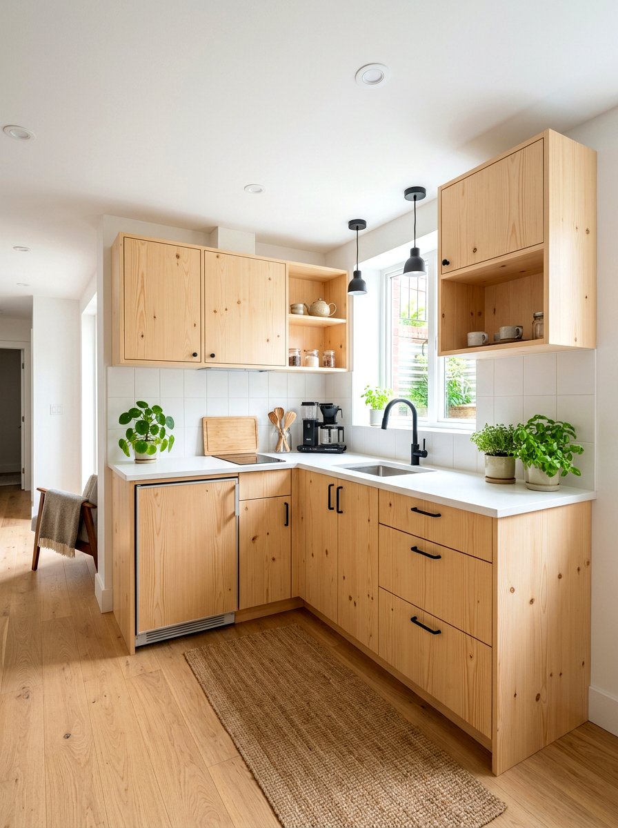 Scandi basement kitchenette - 30 basement kitchenette ideas