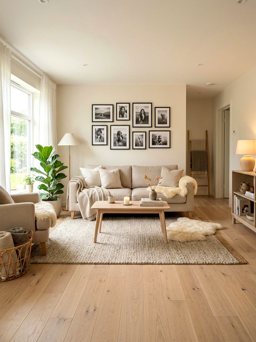 Scandi beige living room - 30 beige living room ideas
