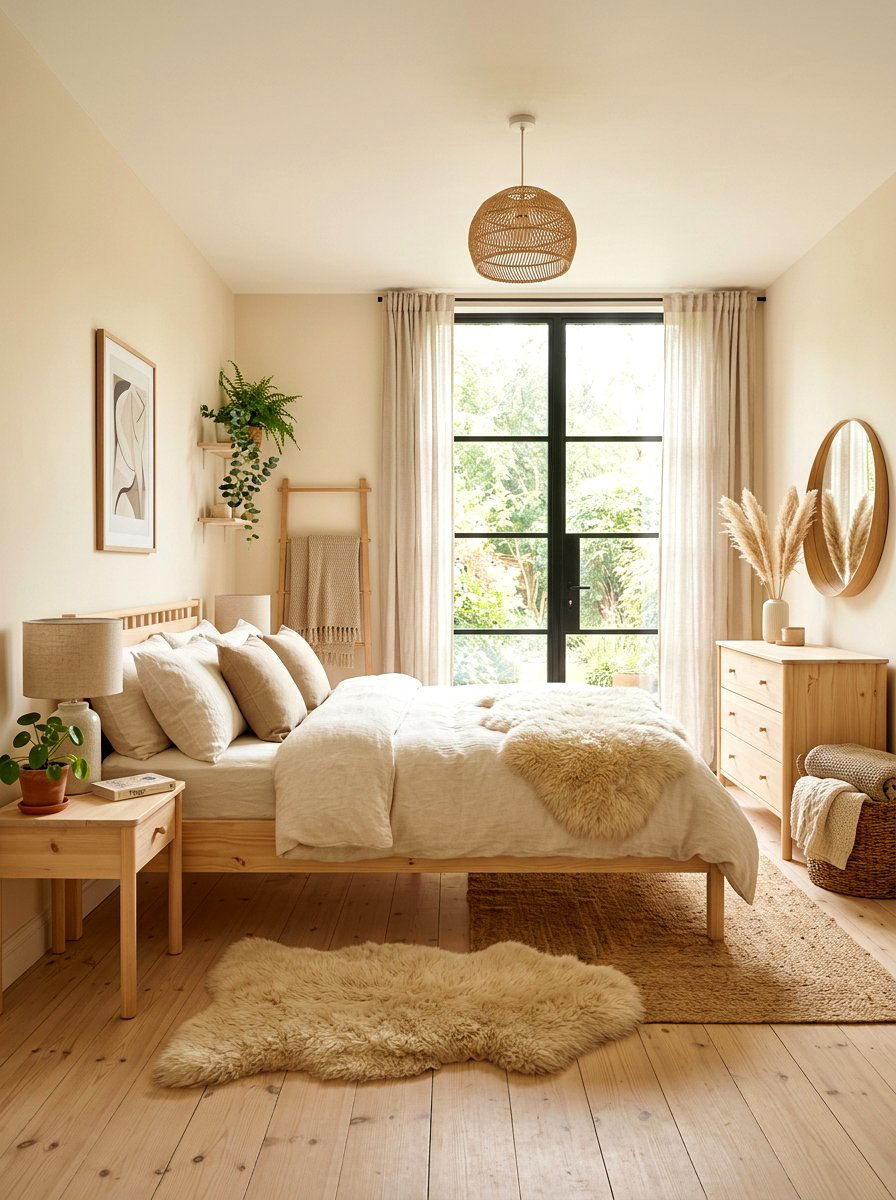 Scandi cream bedroom - 30 cream bedroom ideas