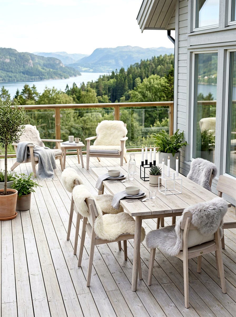 Scandi deck decor - 30 sunset deck decor ideas