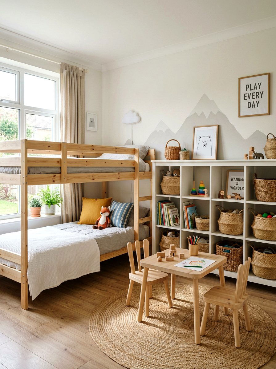 Scandi kids bedroom design - 30 Scandinavian bedroom ideas