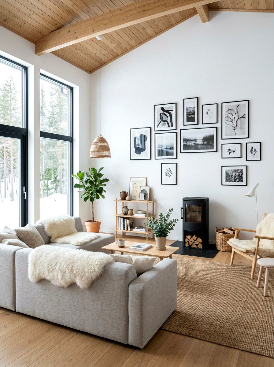 Scandi modern living room - 30 organic modern living room ideas