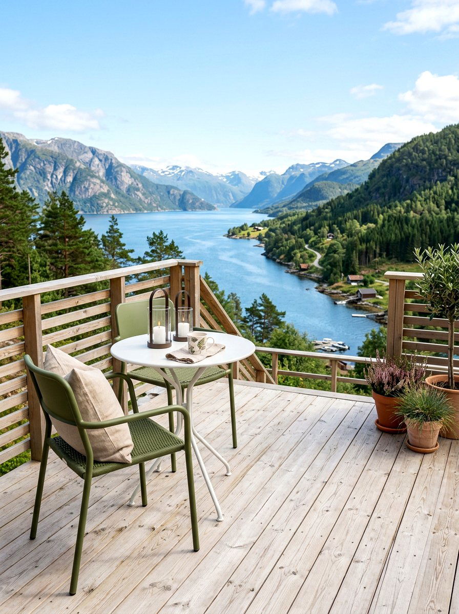 Scandi olive outdoor design - 30 olive patio decor ideas
