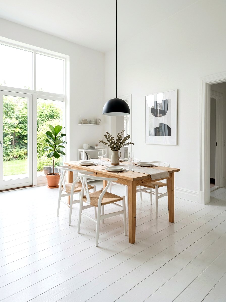 Scandi painted floor - 30 painted floor ideas