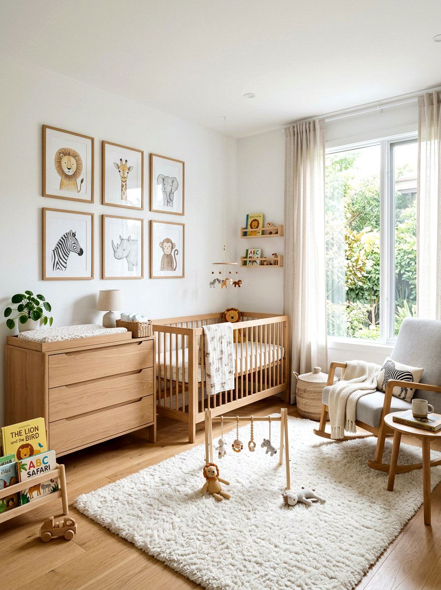 Scandi safari nursery - 30 safari nursery ideas